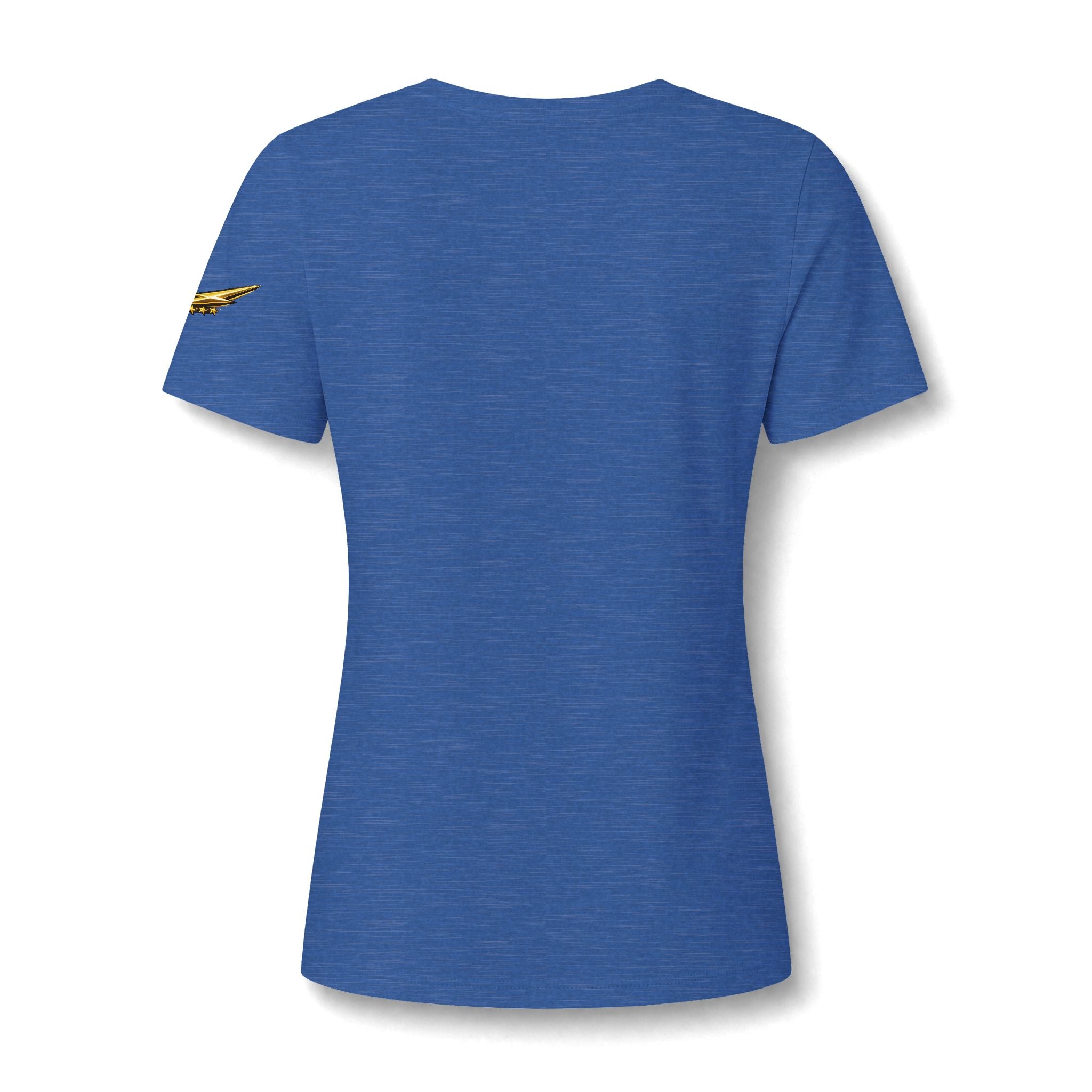 Princess V-Neck Tee — Rhinestone Tiara Graphic Shirt for Women