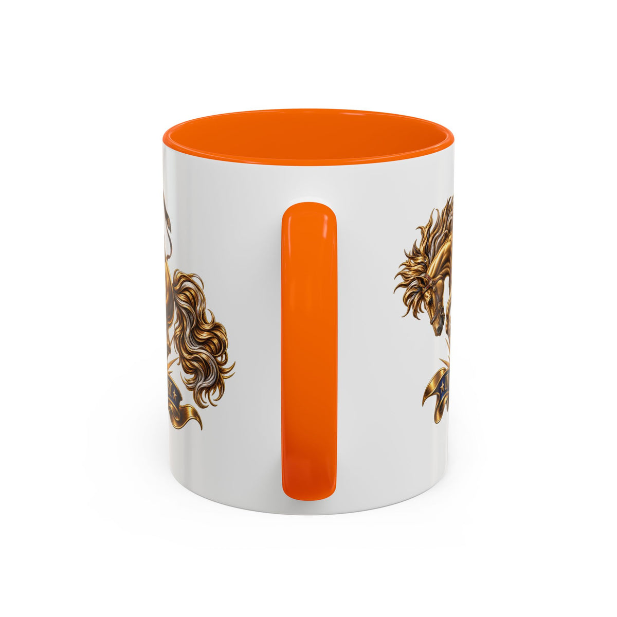 In God We Trust Golden Horse Accent Coffee Mug