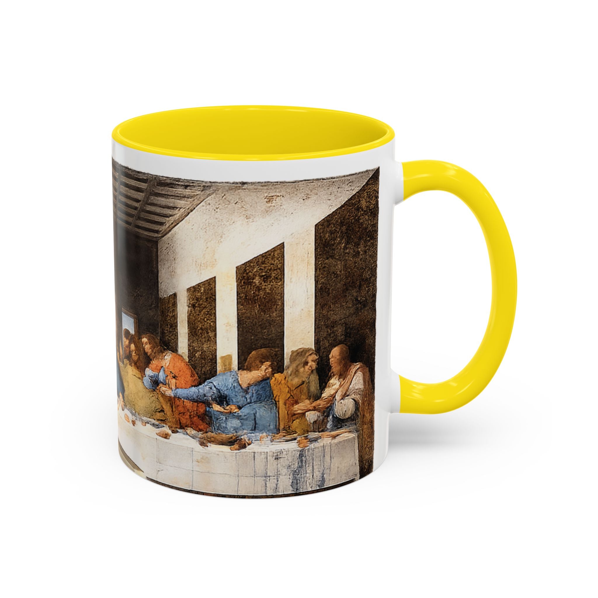 Last Supper Accent Coffee Mug — Religious Art Ceramic Coffee Cup (11/15oz)