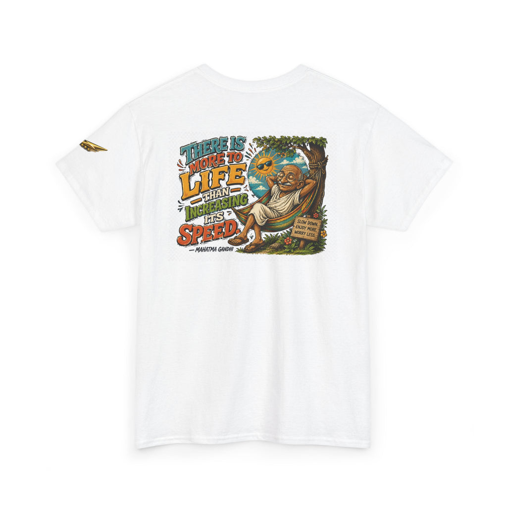 Relaxed Graphic Tee — "There Is More To Life Than Increasing Its Speed" Vintage Beach Shirt