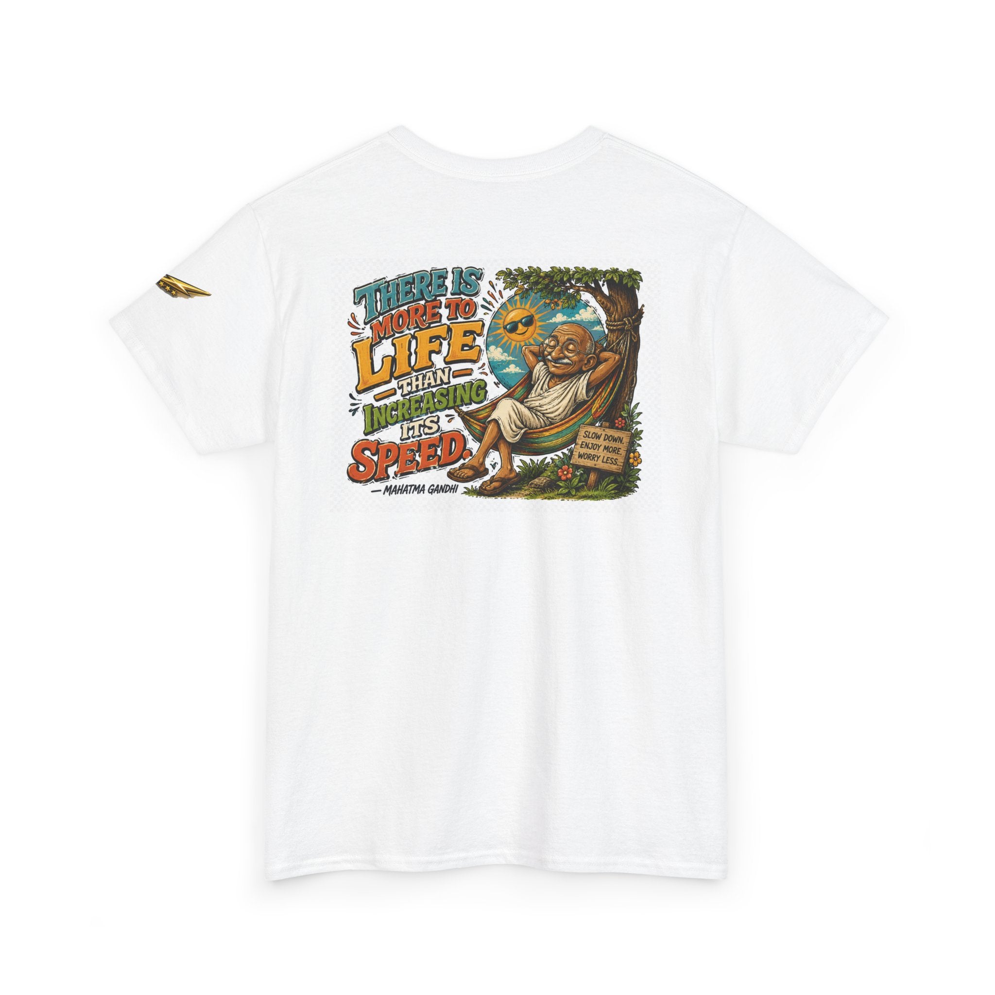 Relaxed Graphic Tee — "There Is More To Life Than Increasing Its Speed" Vintage Beach Shirt