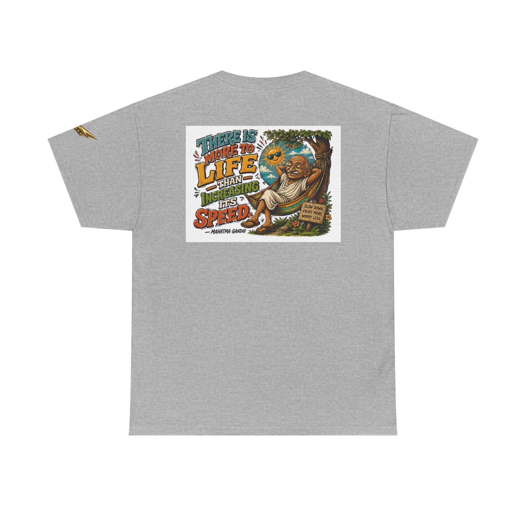 Relaxed Graphic Tee — "There Is More To Life Than Increasing Its Speed" Vintage Beach Shirt