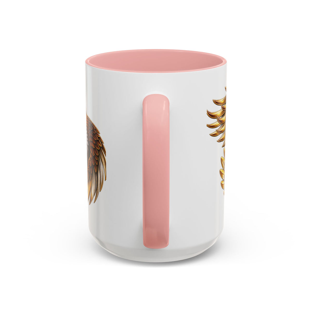 Golden Eagle Coffee Mug — Accent Ceramic Mug with Majestic Eagle Design