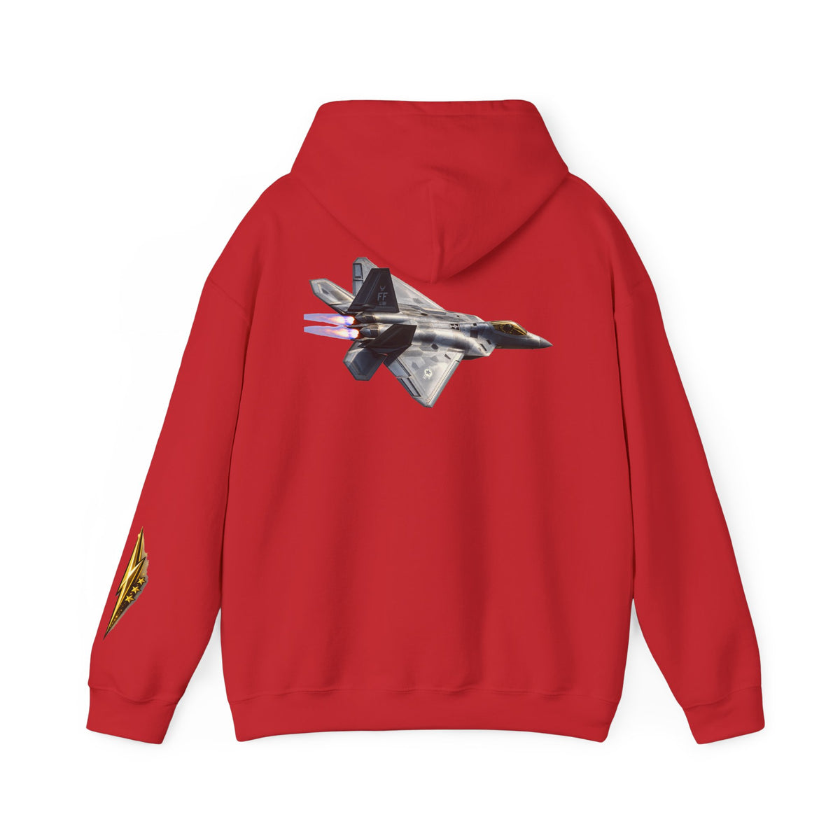 F-22 Raptor Jet Hoodie — Military Aircraft Pilot Flight Sweatshirt