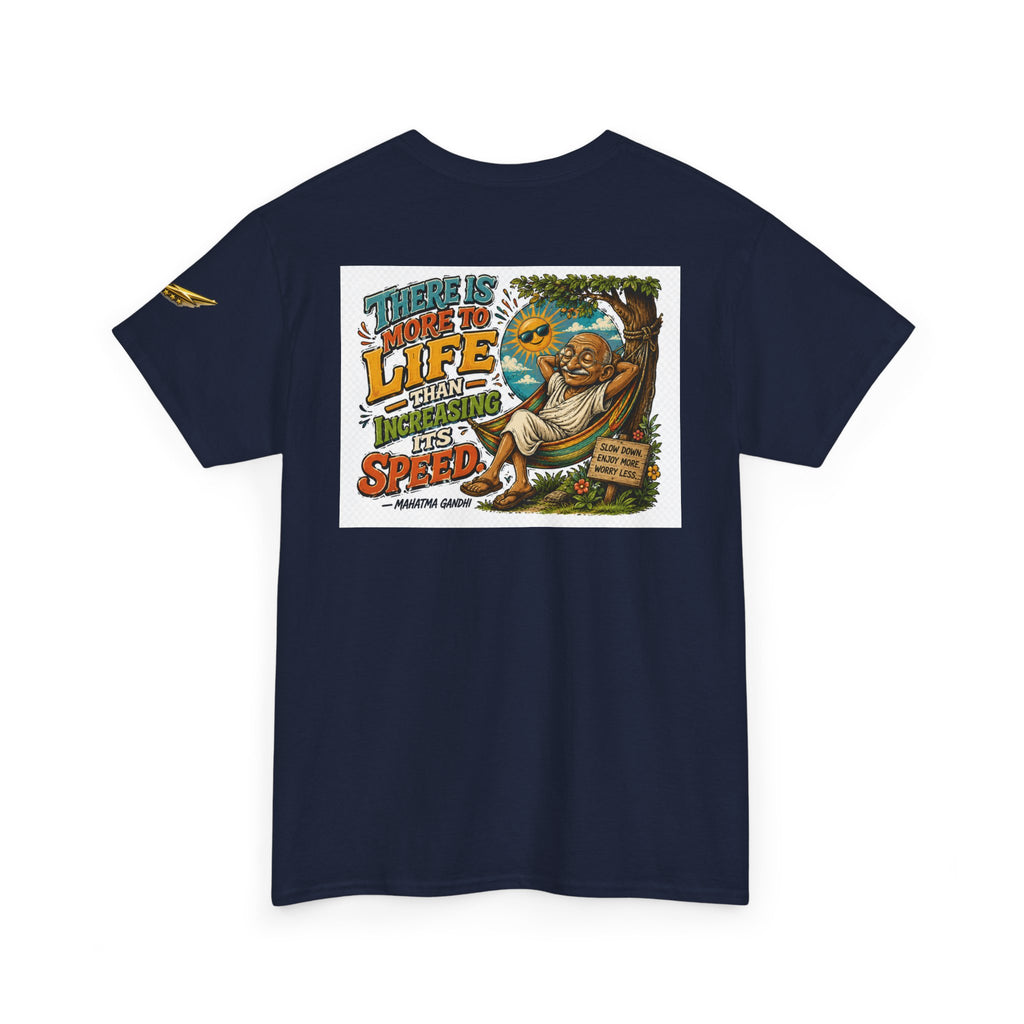 Relaxed Graphic Tee — "There Is More To Life Than Increasing Its Speed" Vintage Beach Shirt