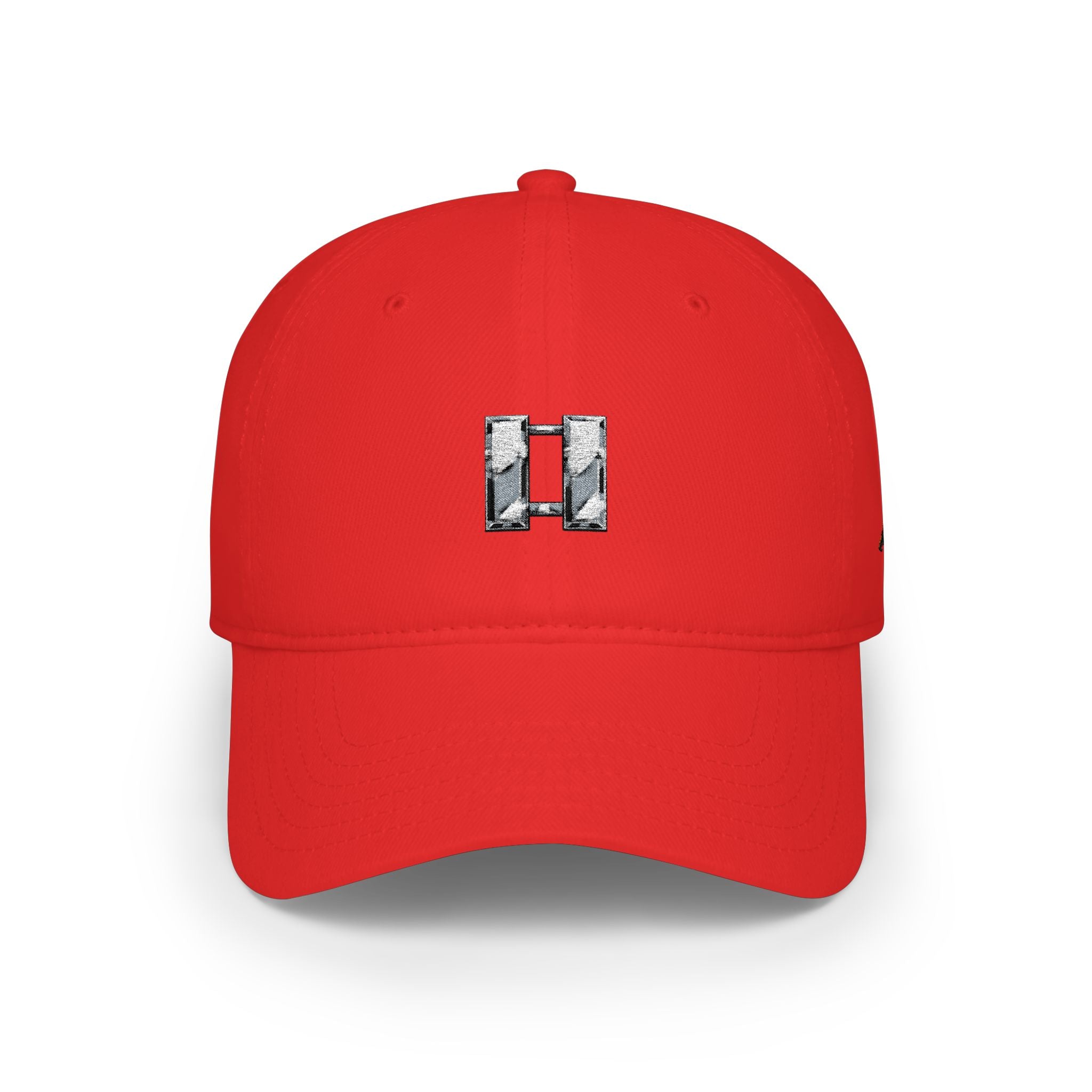 Distressed Captain's Insignia Low Profile Baseball Cap — Minimalist Embroidered Hat