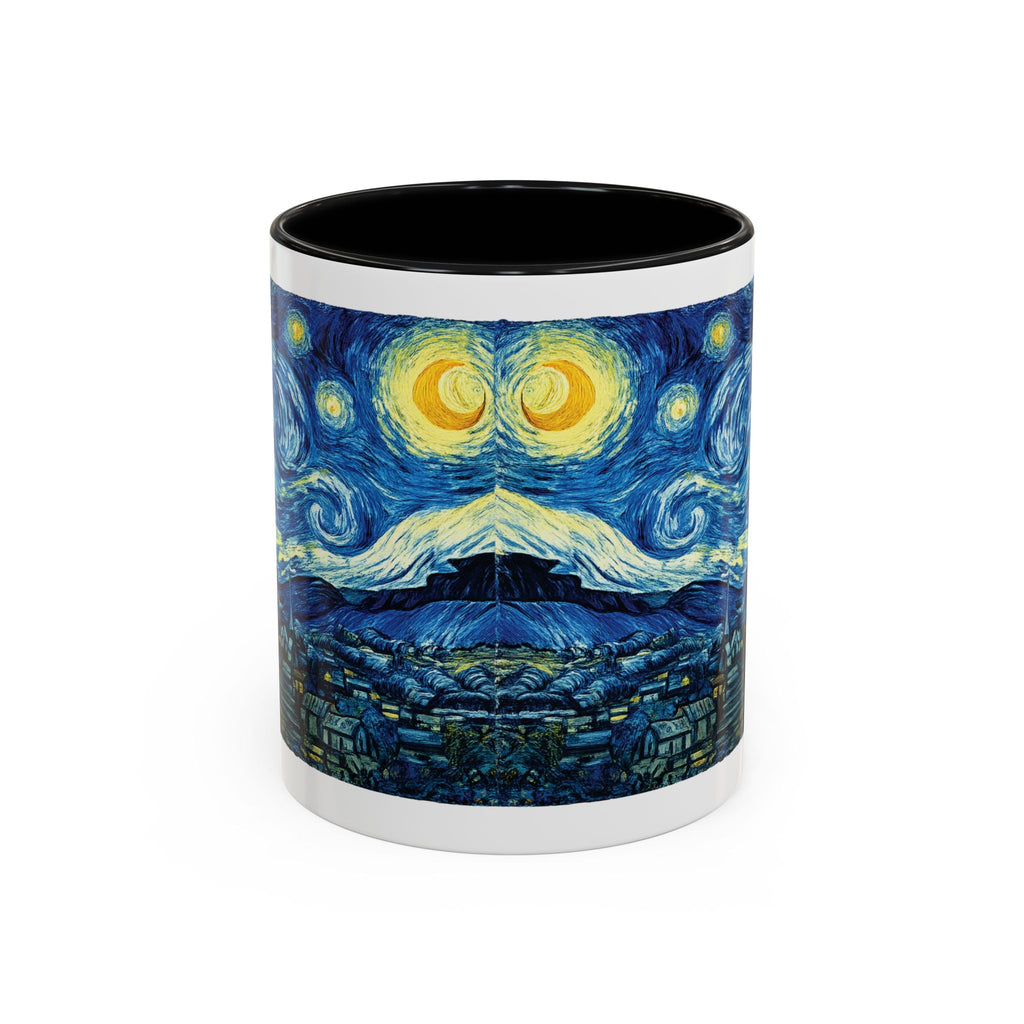 Starry Night Accent Coffee Mug — Van Gogh Style Night Sky Coffee Cup (11/15oz)