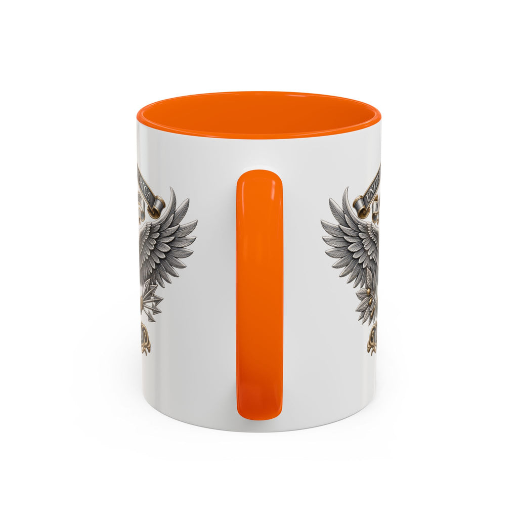 Eagle Shield Accent Coffee Mug — Patriotic "In God We Trust" Design