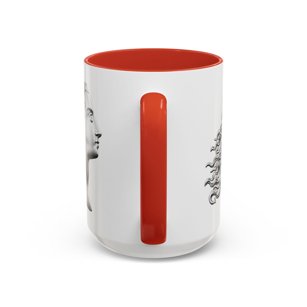Sculpted Profile Accent Coffee Mug — Classical Bust Design (11/15 oz)