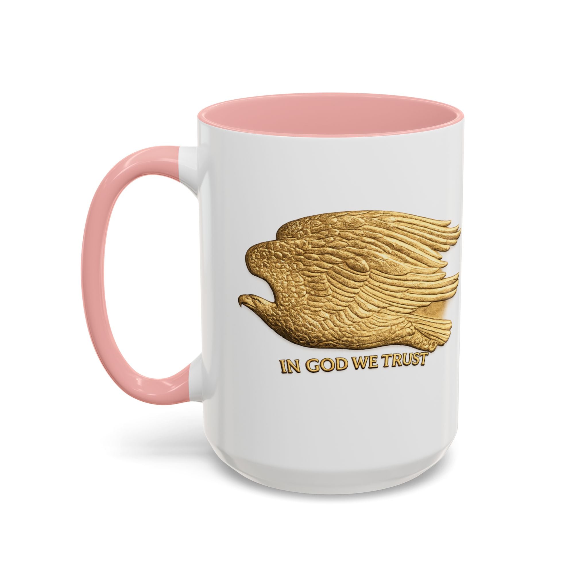 Gold Eagle "In God We Trust" Accent Coffee Mug