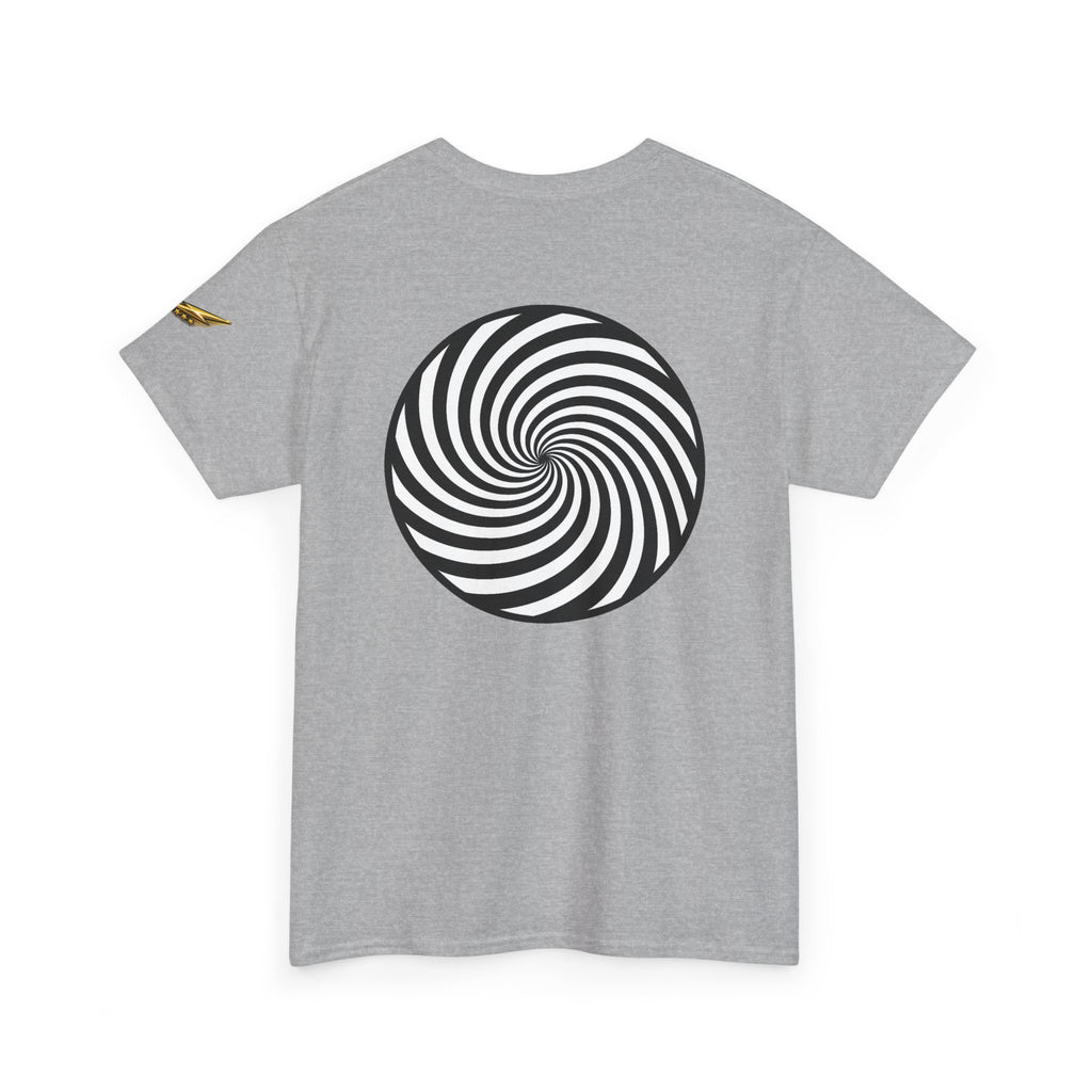 Hypnotic Spiral Tee — Optical Illusion Graphic T-Shirt
