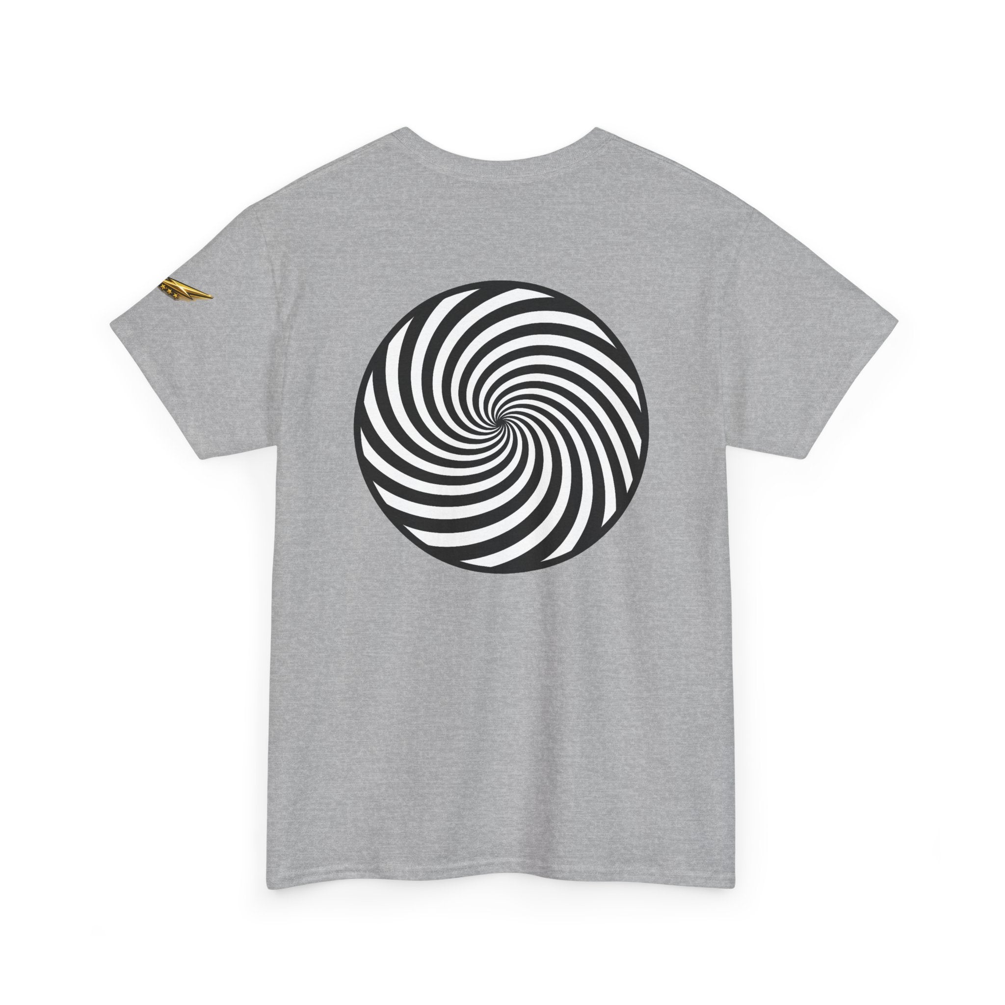 Hypnotic Spiral Tee — Optical Illusion Graphic T-Shirt