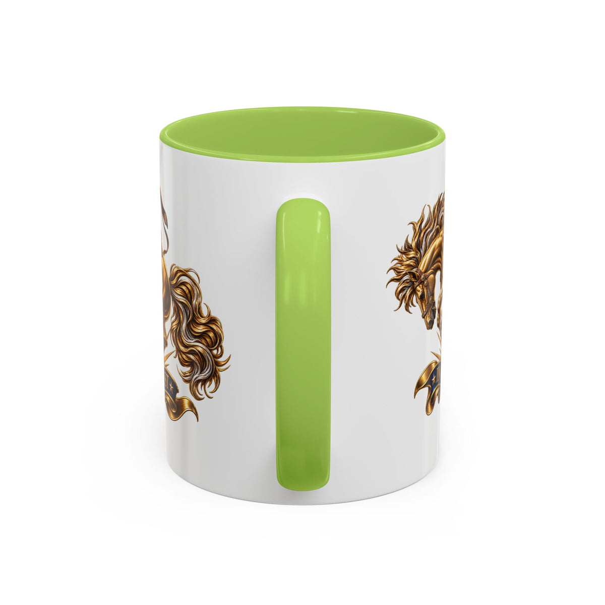 In God We Trust Golden Horse Accent Coffee Mug