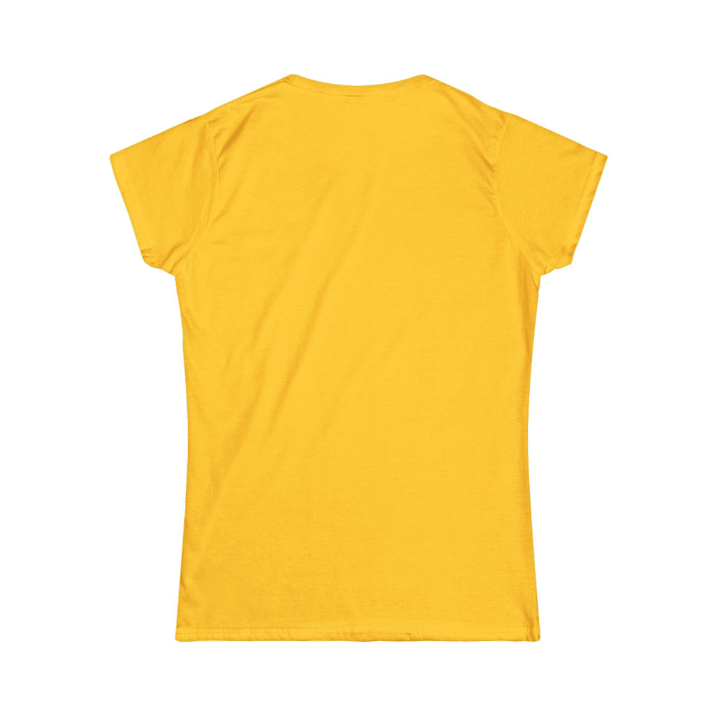 Women's Softstyle Tee — 'Eyes Up Here' Minimal Graphic Shirt