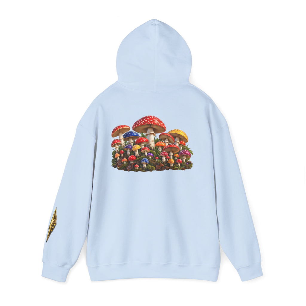 Mushroom Hoodie — Vintage Fly Agaric Fungi Graphic Pullover
