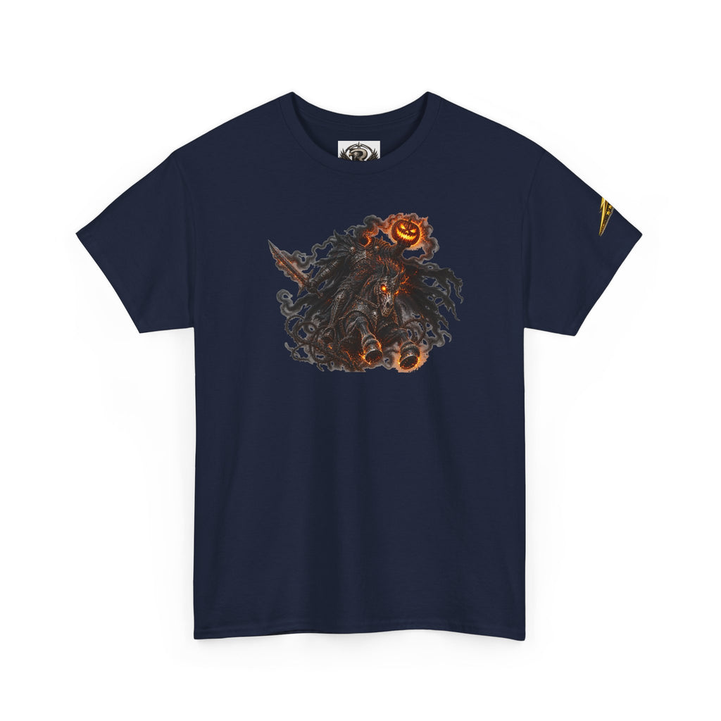 T-Shirt — Gothic Pumpkin Skull Graphic Tee (Halloween Horror Vibe)