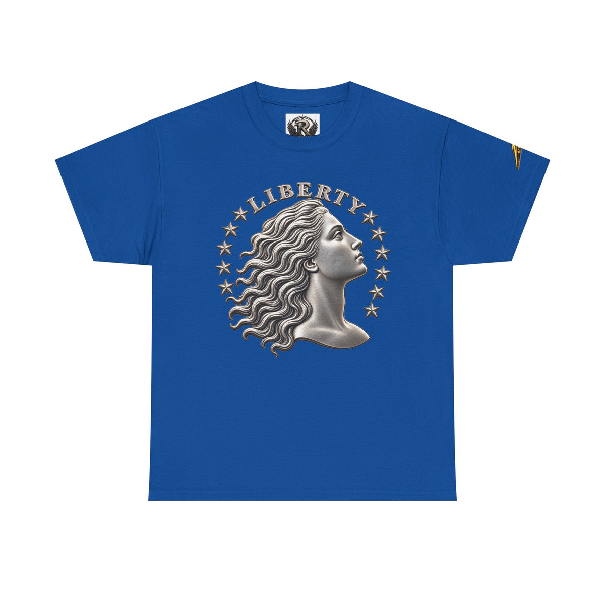 Liberty Eagle T-Shirt — Vintage Liberty Head & Soaring Eagle Graphic Tee