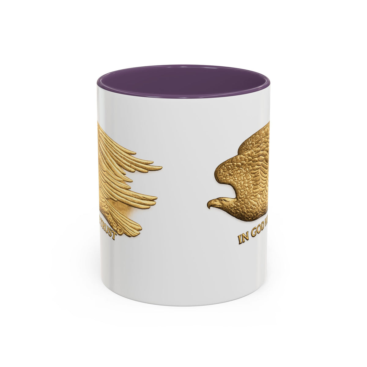 Gold Eagle "In God We Trust" Accent Coffee Mug