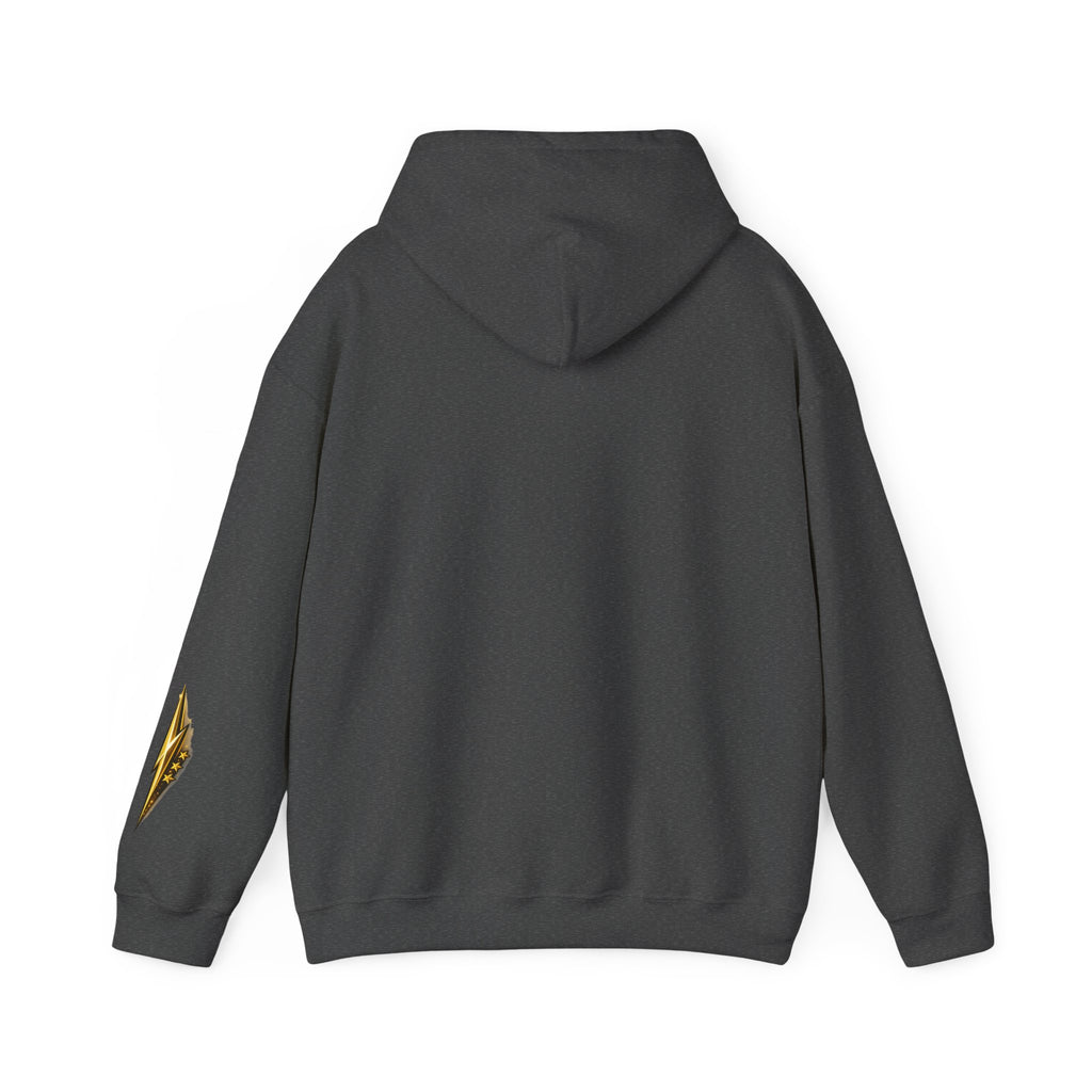 Car Silhouette Hoodie – Red Flame Sports Car Graphic