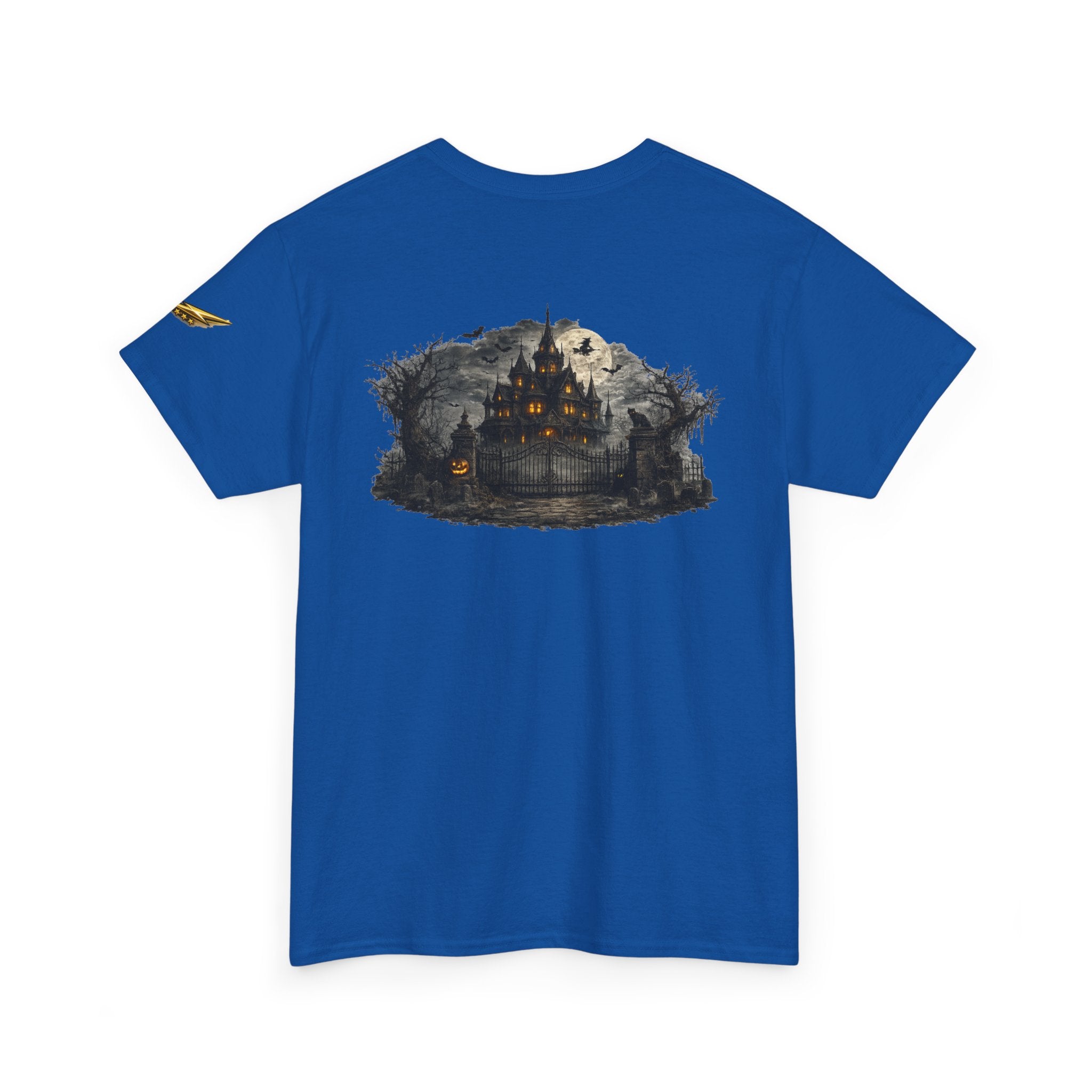 Haunted Mansion Tee — Spooky Gothic Castle Graphic T-Shirt