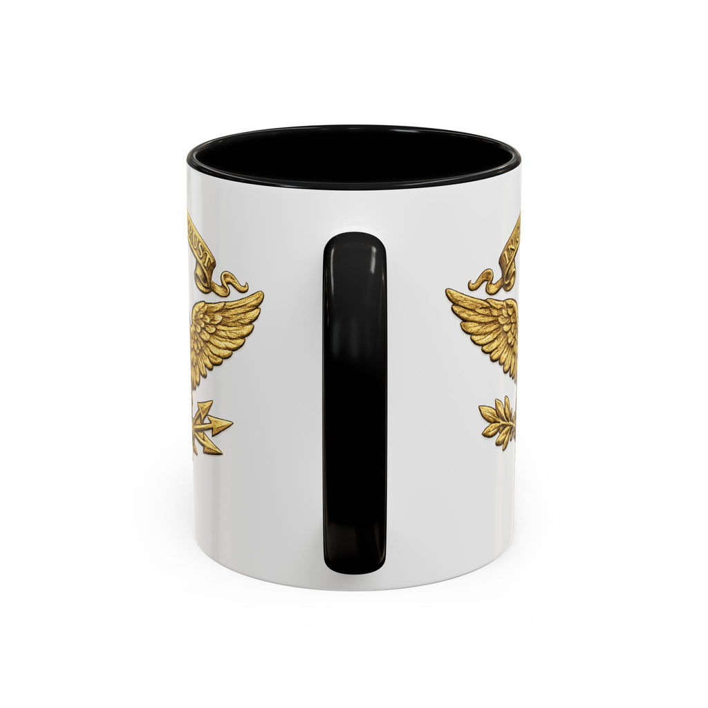 Gold Eagle 'In God We Trust' Accent Coffee Mug — Patriotic 11/15oz