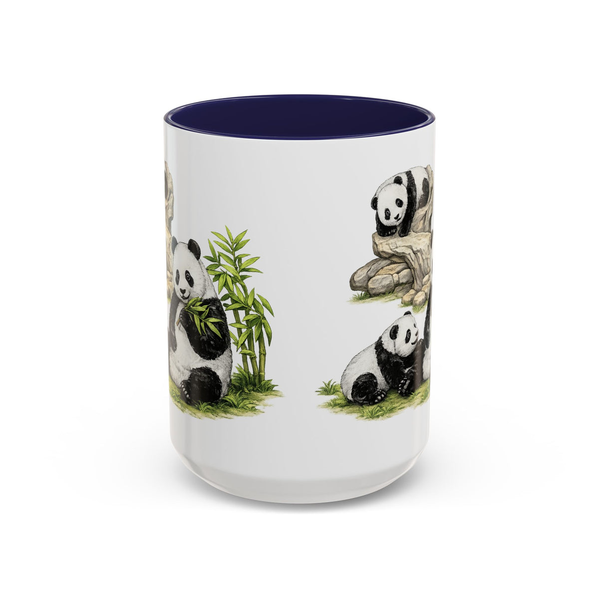 Sculpted Profile Accent Coffee Mug — Classical Bust Design (11/15 oz)