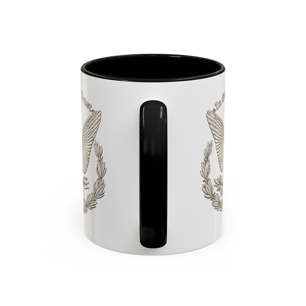 Eagle Emblem Coffee Mug — "In God We Trust" Accent Ceramic Mug (11/15oz)