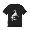 Greyhound Illustration T‑Shirt — Elegant Whippet Dog Art Tee