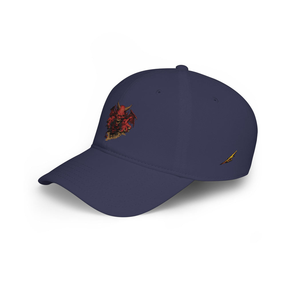 Devil Skull Embroidered Evil Baseball Cap - Low-Profile Hat