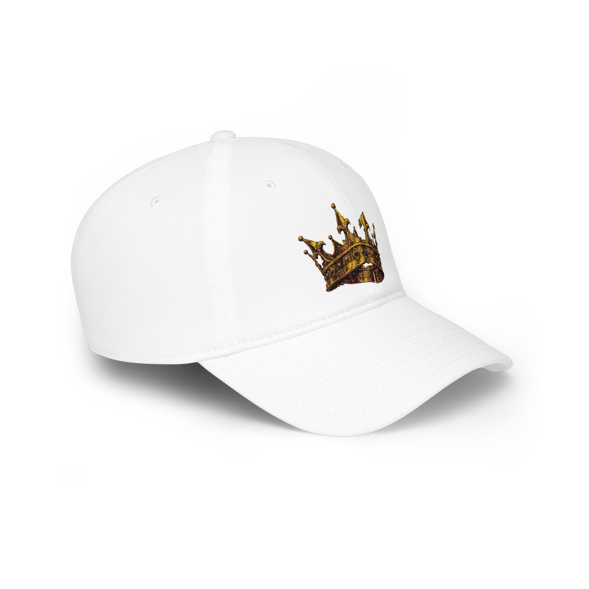 Gold Crown Low Profile Baseball Cap — Royal Streetwear Hat