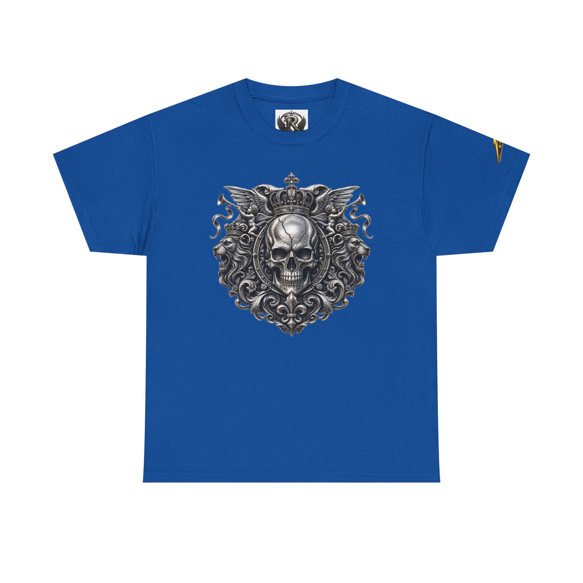 Skull Crest Tee – Gothic Crowned Skull Graphic T-Shirt