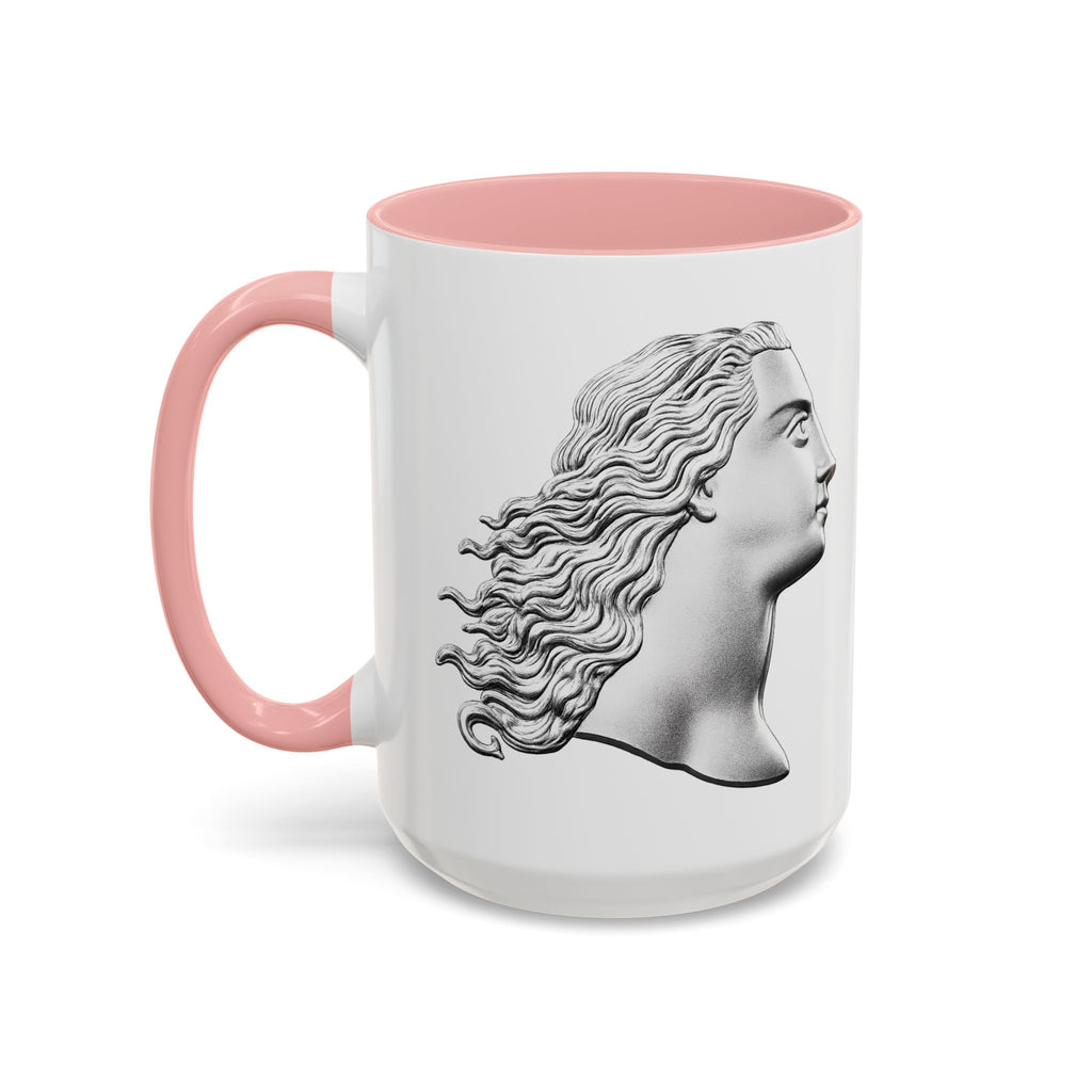 Sculpted Profile Accent Coffee Mug — Classical Bust Design (11/15 oz)