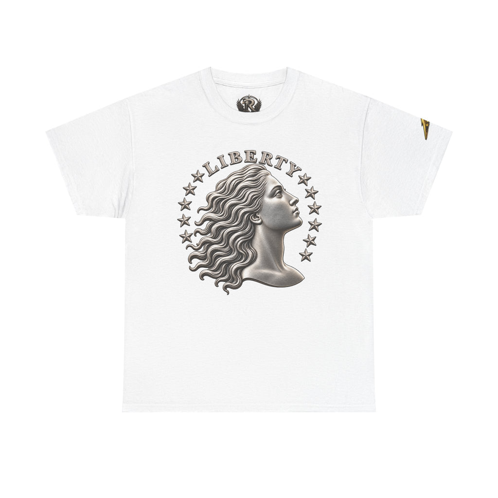 Liberty Eagle T-Shirt — Vintage Liberty Head & Soaring Eagle Graphic Tee
