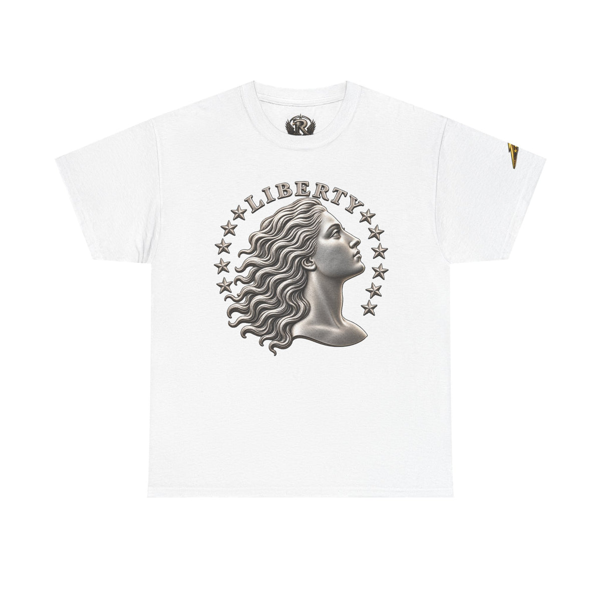 Liberty Eagle T-Shirt — Vintage Liberty Head & Soaring Eagle Graphic Tee