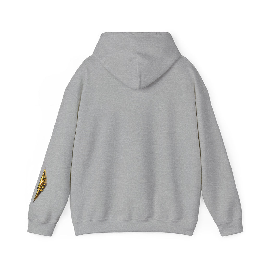 Car Silhouette Hoodie – Red Flame Sports Car Graphic