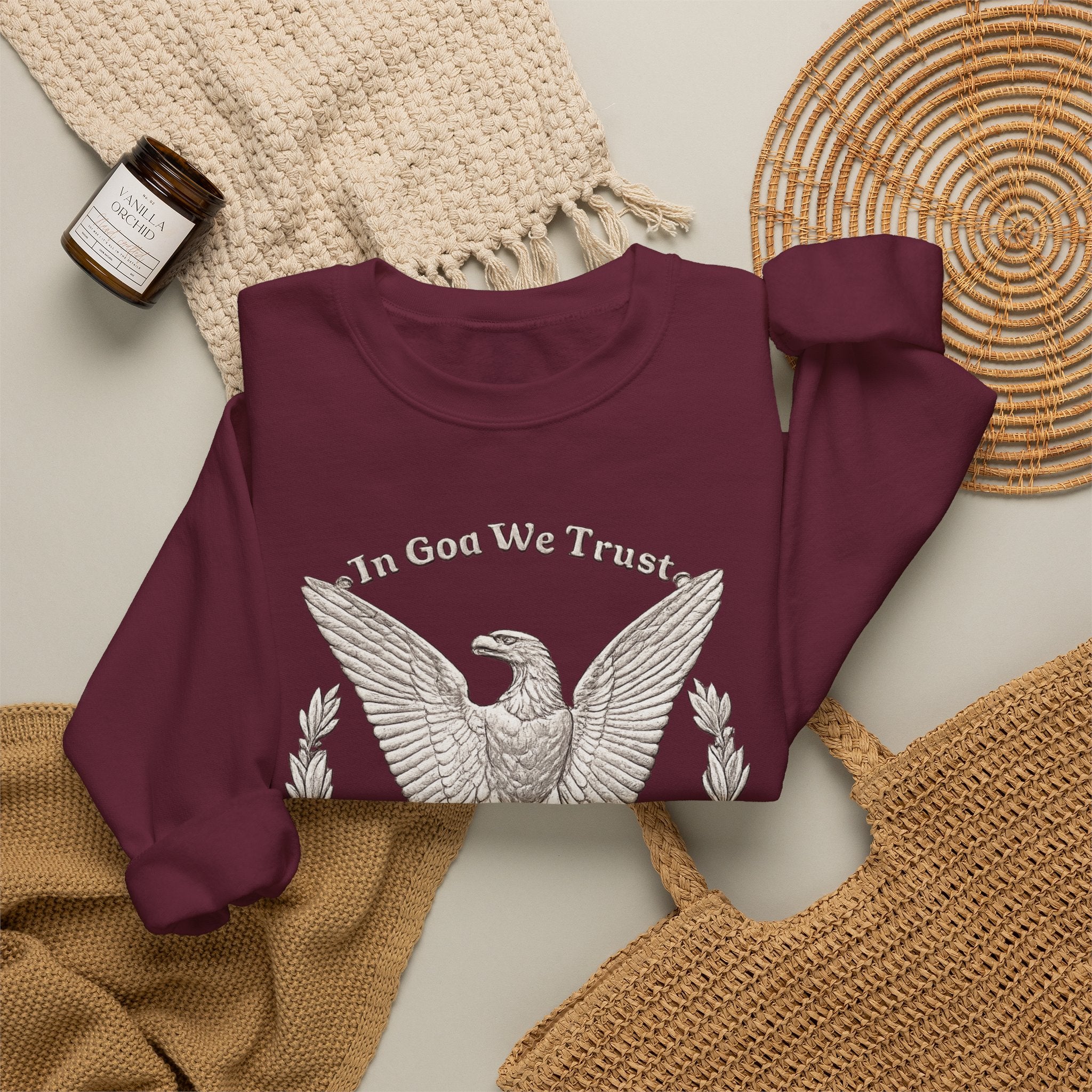 In God We Trust Eagle Crewneck Sweatshirt