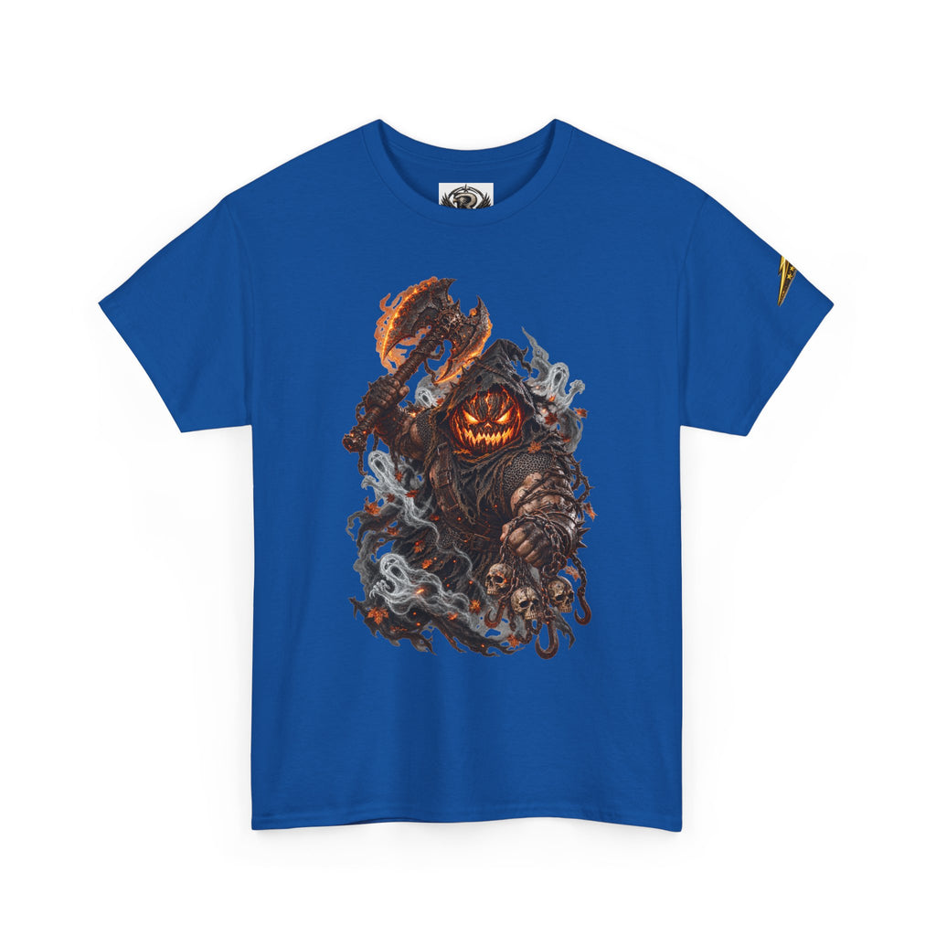 Pumpkin Scarecrow Tee — Spooky Halloween Jack-O'-Lantern Graphic T-Shirt