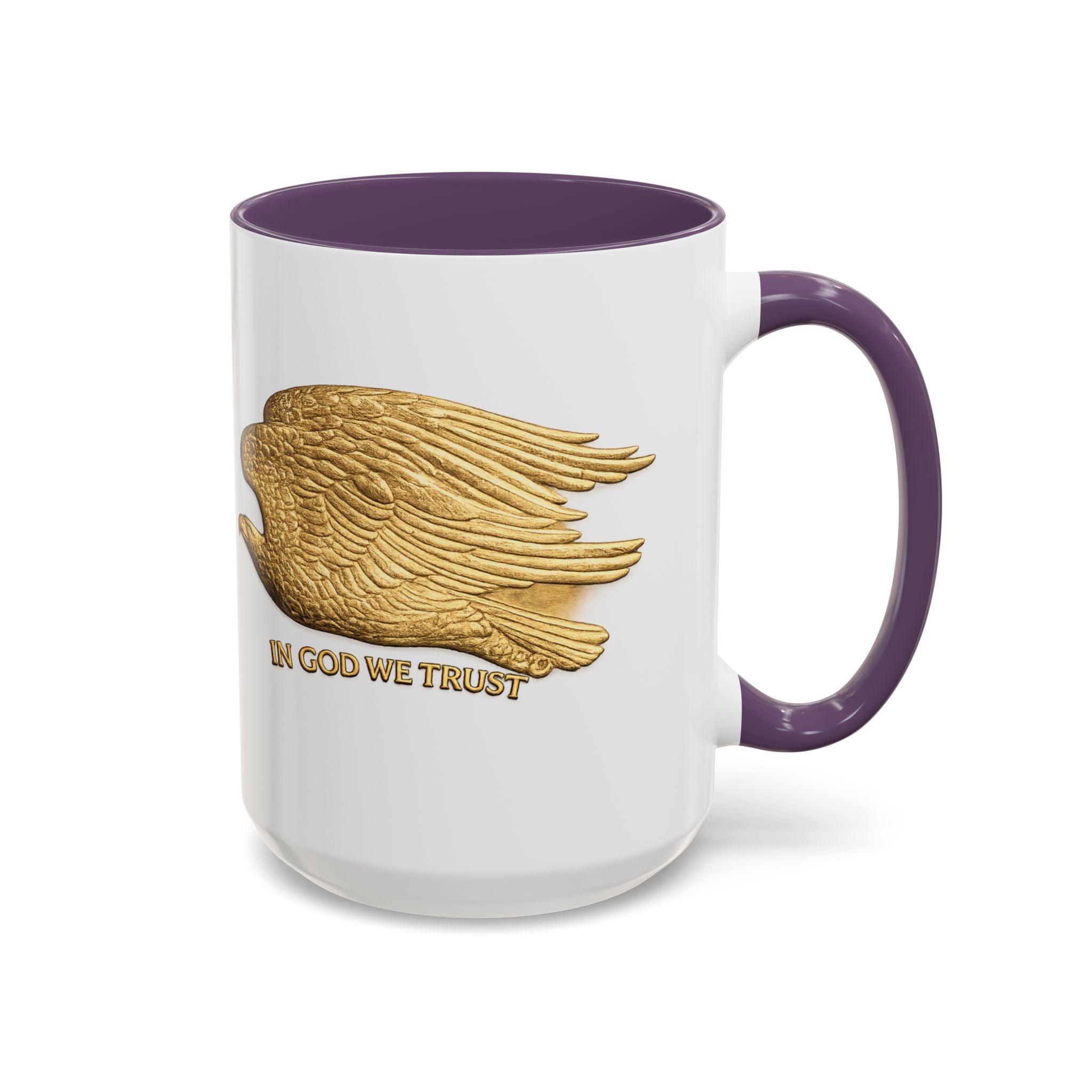 Gold Eagle "In God We Trust" Accent Coffee Mug