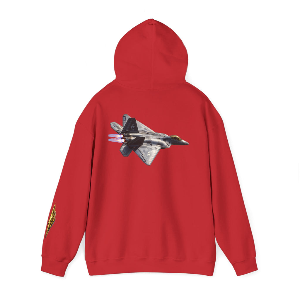 F-22 Raptor Jet Hoodie — Military Aircraft Pilot Flight Sweatshirt