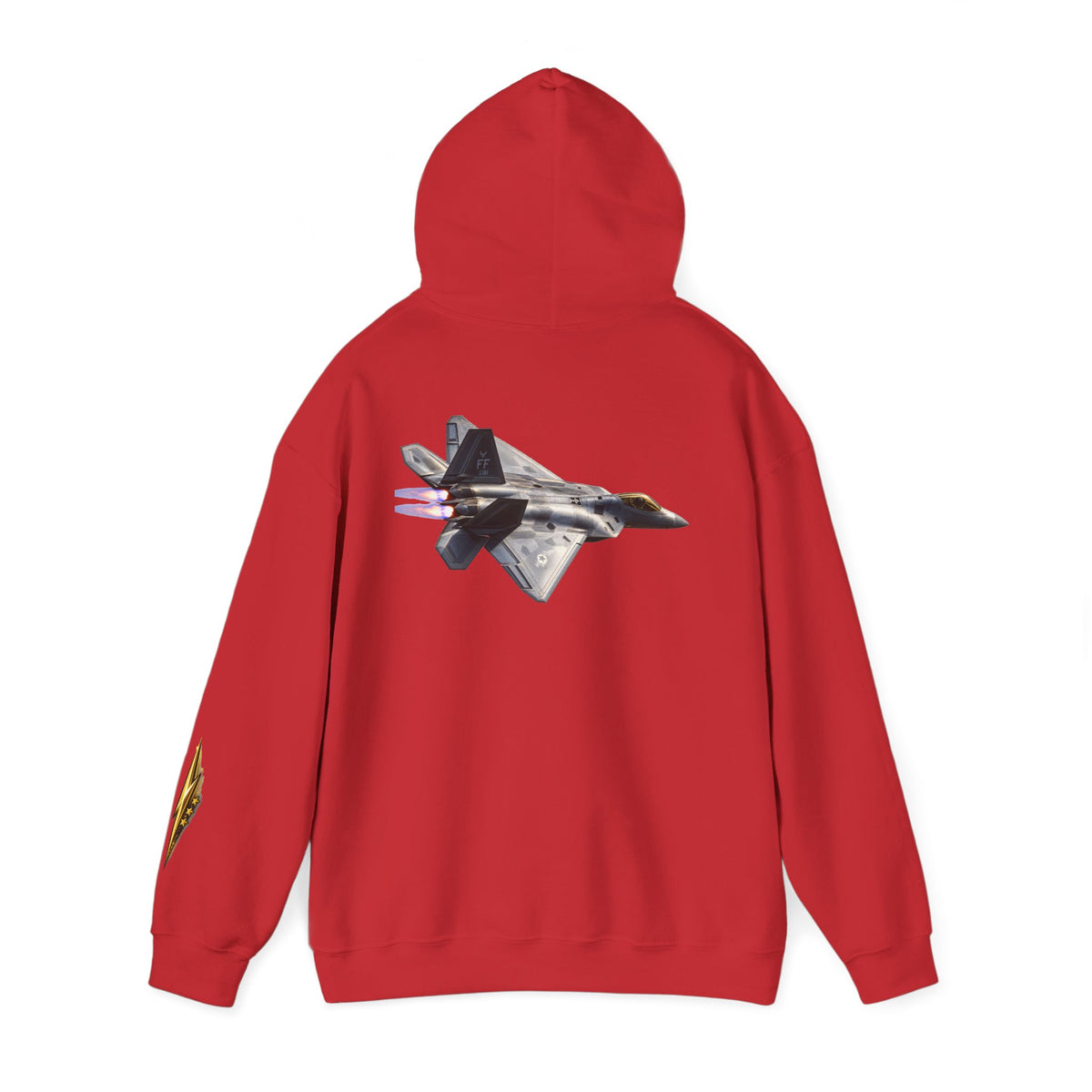 F-22 Raptor Jet Hoodie — Military Aircraft Pilot Flight Sweatshirt