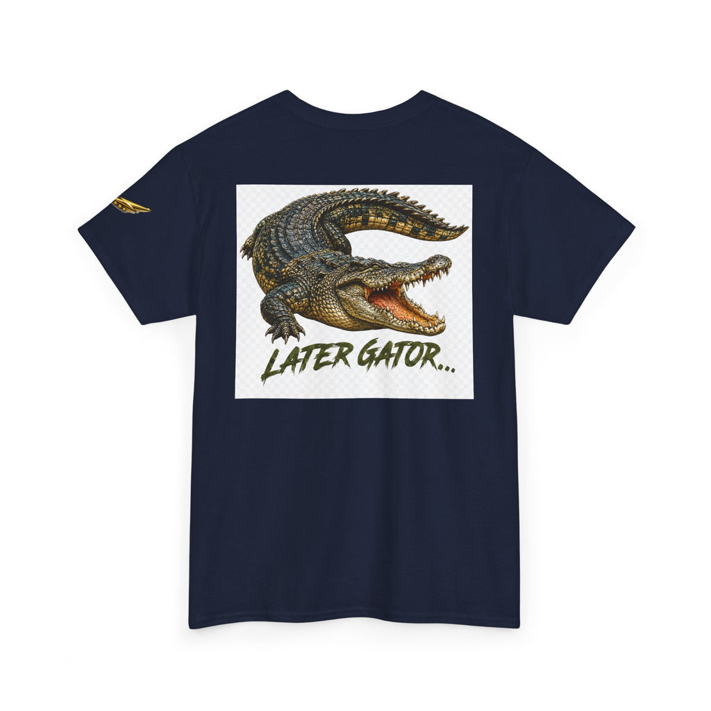 Alligator Graphic Tee — 'Later Gator' Casual Cotton T‑Shirt