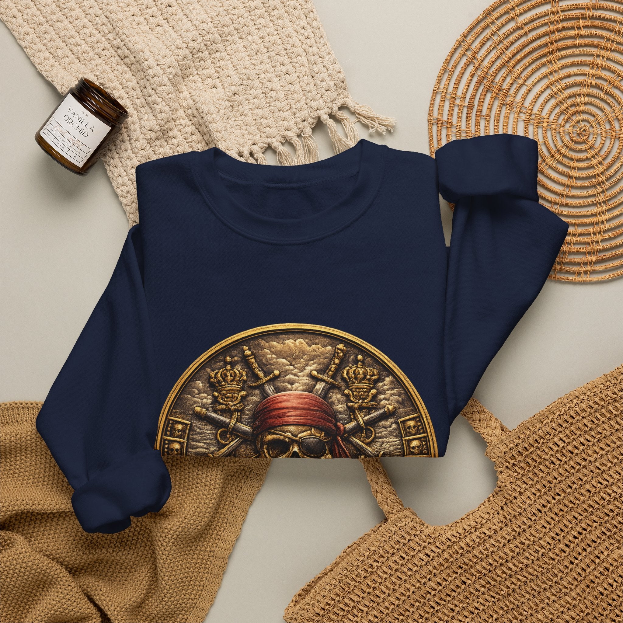 Pirate Skull Coin Crewneck Sweatshirt