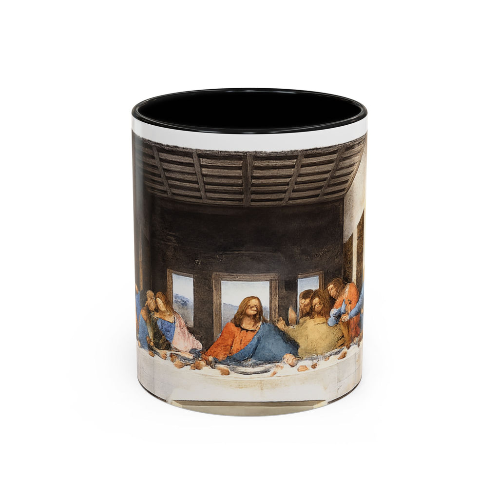 Last Supper Accent Coffee Mug — Religious Art Ceramic Coffee Cup (11/15oz)