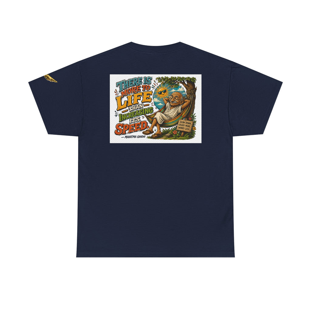 Relaxed Graphic Tee — "There Is More To Life Than Increasing Its Speed" Vintage Beach Shirt