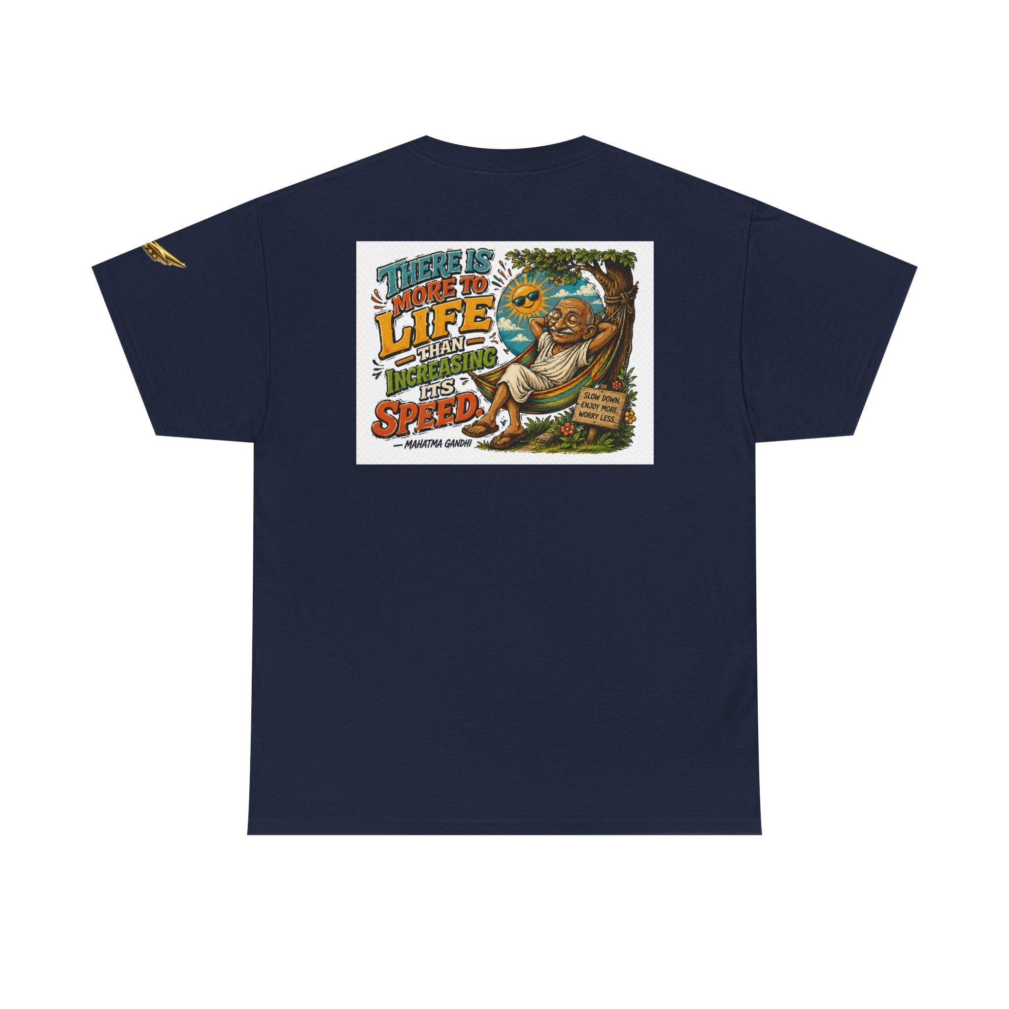 Relaxed Graphic Tee — "There Is More To Life Than Increasing Its Speed" Vintage Beach Shirt