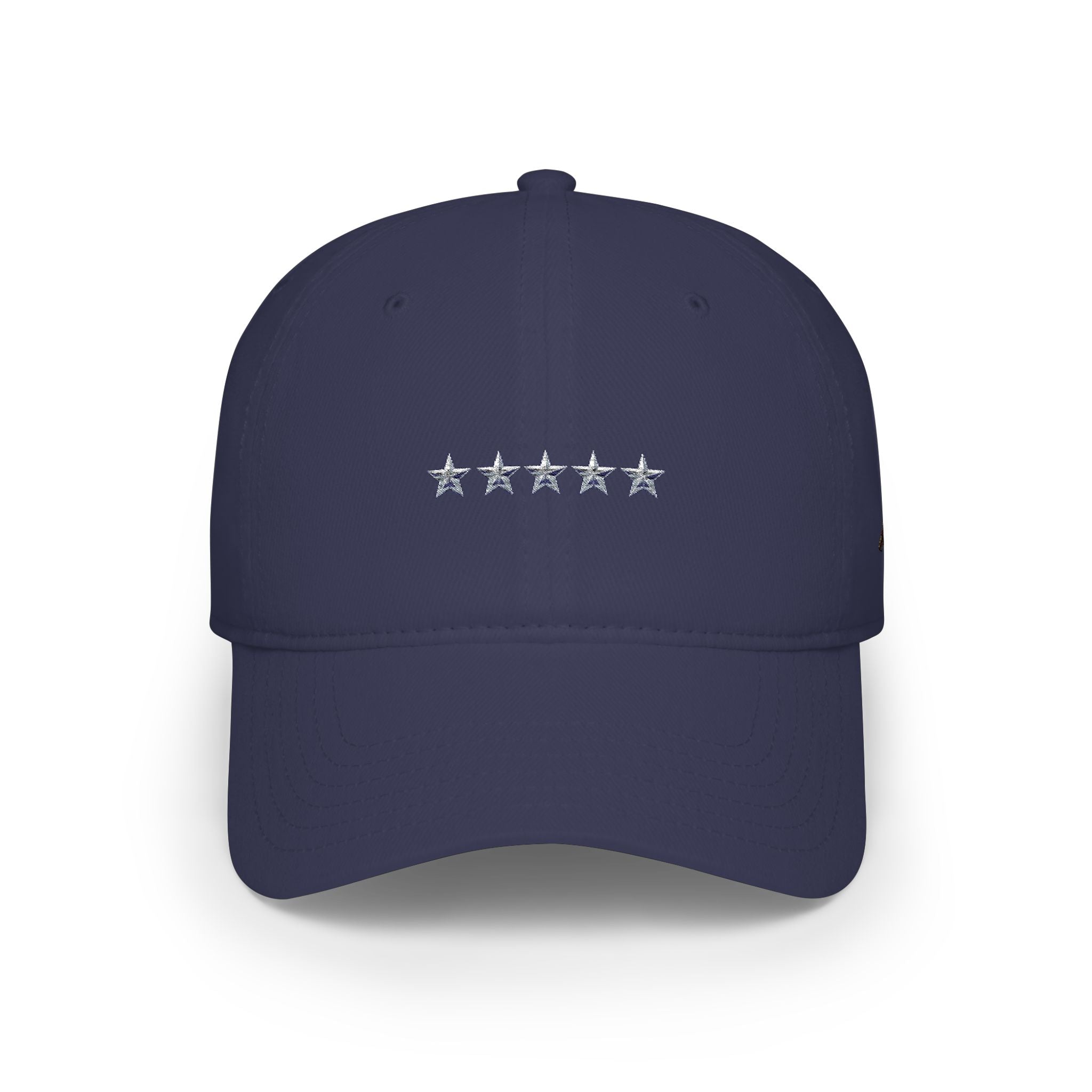 Low Profile Cap with Five Stars Embroidery – Patriotic Baseball Hat