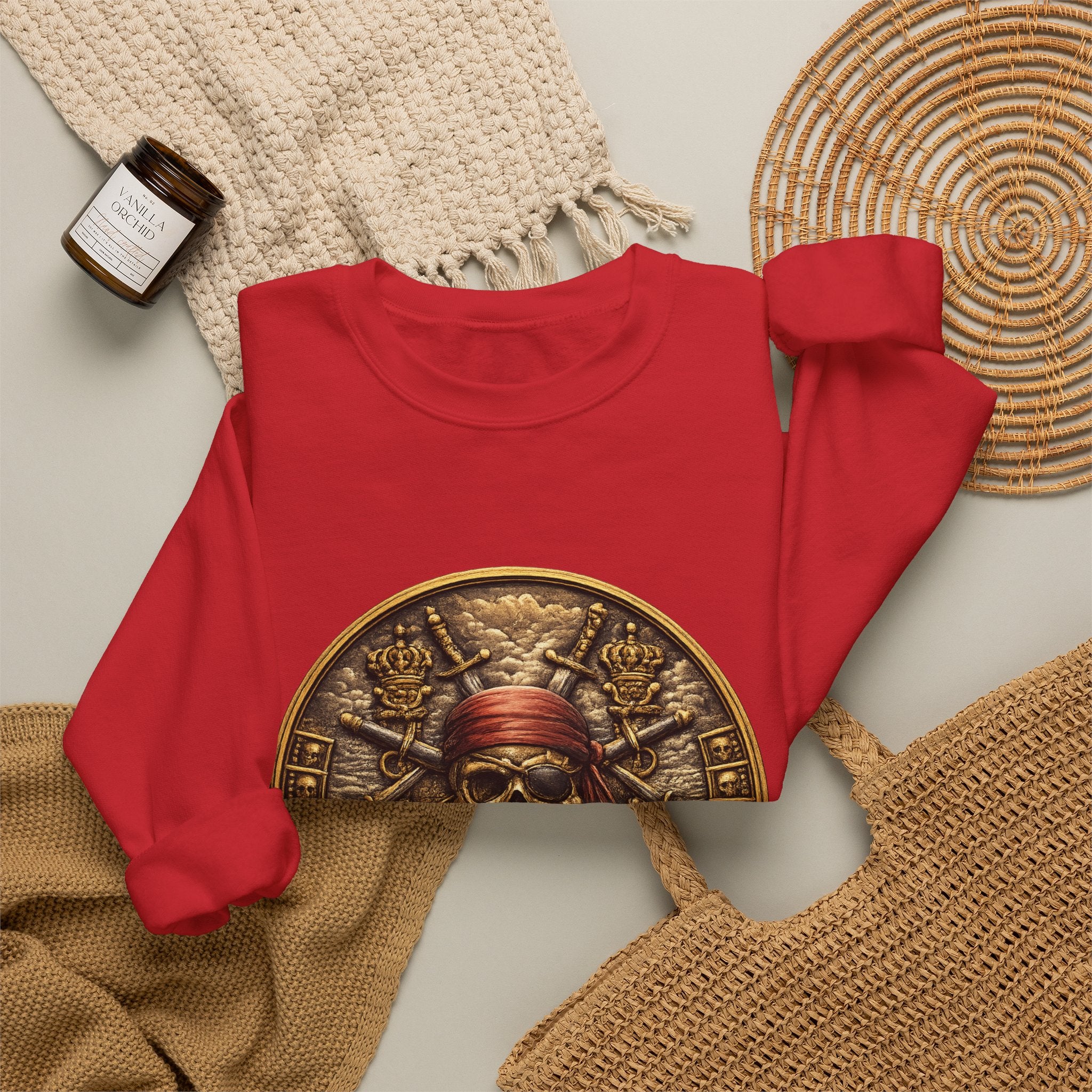 Pirate Skull Coin Crewneck Sweatshirt