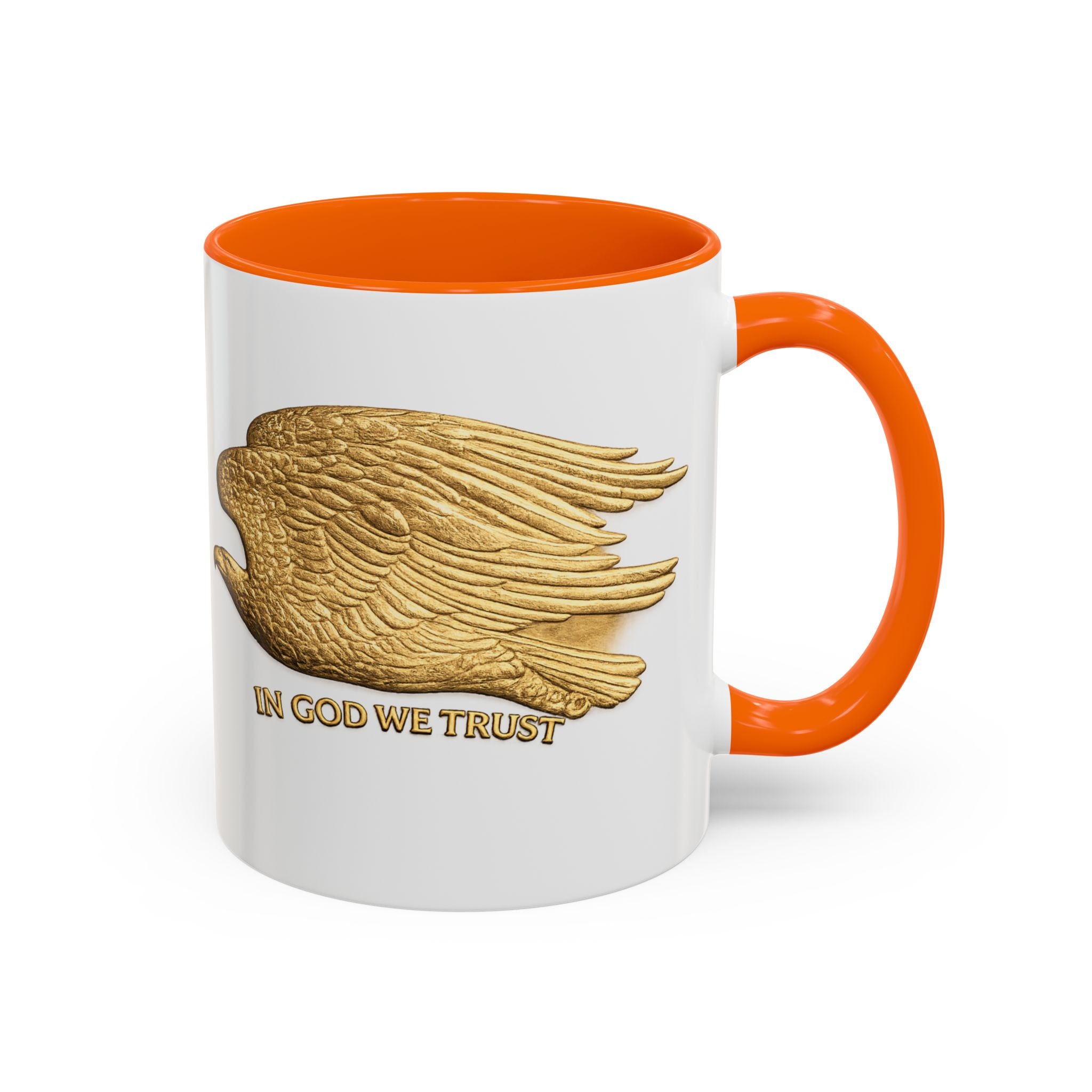 Gold Eagle "In God We Trust" Accent Coffee Mug