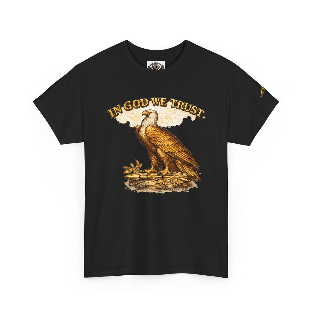 T-Shirt — "In God We Trust" Eagle & American Flag Patriotic Tee