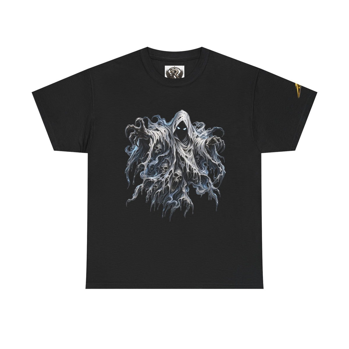 Ghostly Reaper Graphic Tee — Dark Grunge Horror T‑Shirt